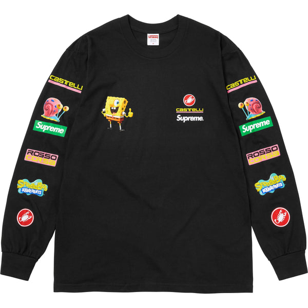 supreme SpongeBob SquarePants Castelli® Supreme SpongeBob SquarePants Castelli Racing L S Tee (SS25