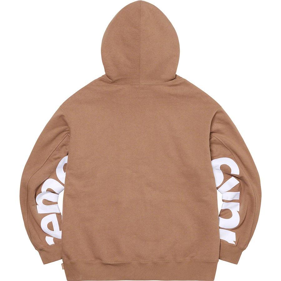 Supreme Cropped Panels Hooded Sweatshirt (Brown) | Waves Never Die | Supreme | Hoodie