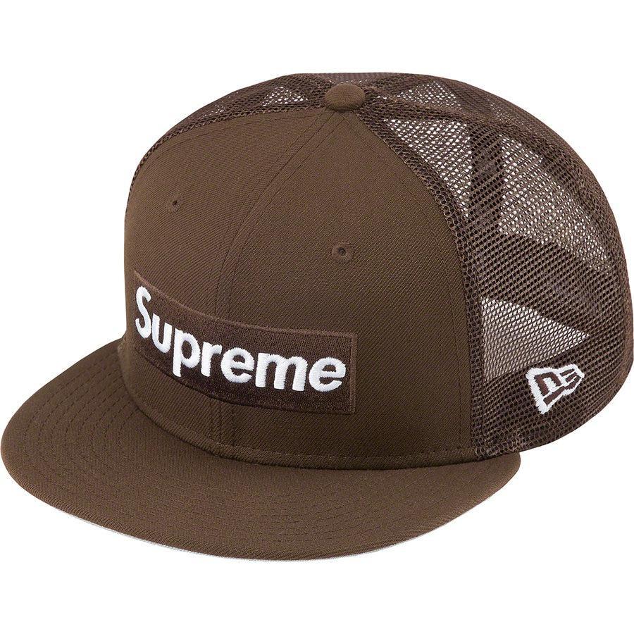 Supreme Box Logo Mesh Back New Era® (Brown) | Waves Never Die | Supreme | Cap