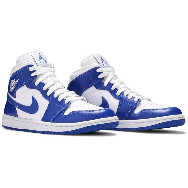 Nike Wmns Air Jordan 1 Mid &#39;Kentucky Blue&#39; | Waves Never Die | Nike | Sneakers