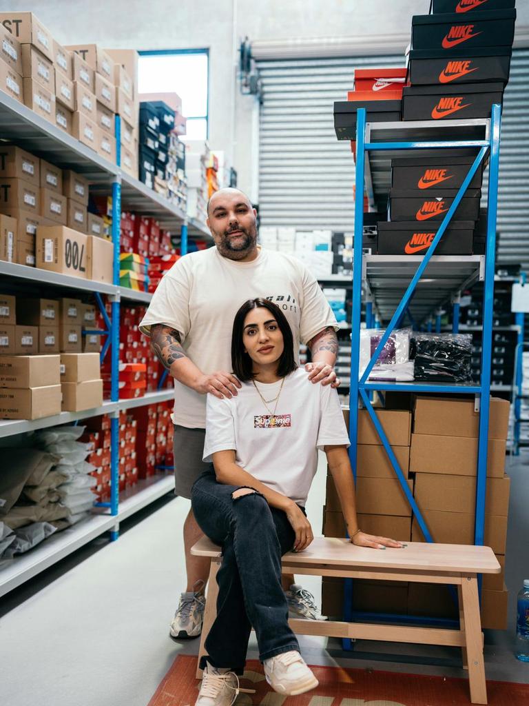 Aussie Couple Who Started a Small Streetwear Business From Their Spare Room Now Run a $10MILLION Sneaker Empire - and Have a Personal Shoe Collection Worth $1million