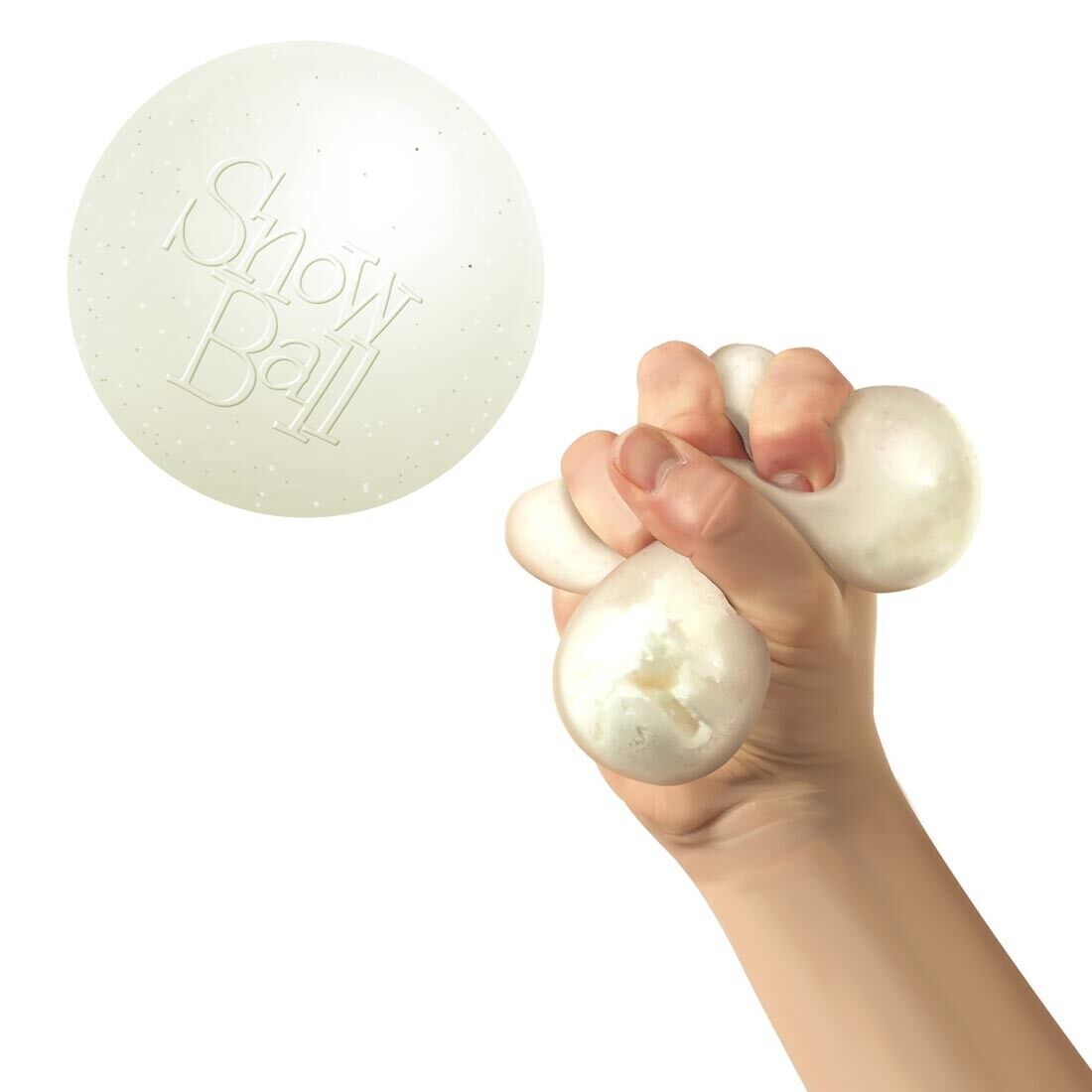 Schylling Needoh Snow Stress Ball Crunch x 1
