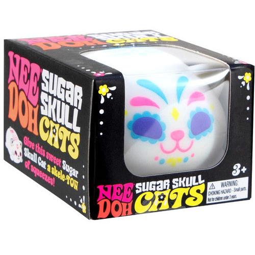 NeeDoh Sugar Skull Cats Stress Ball x 1
