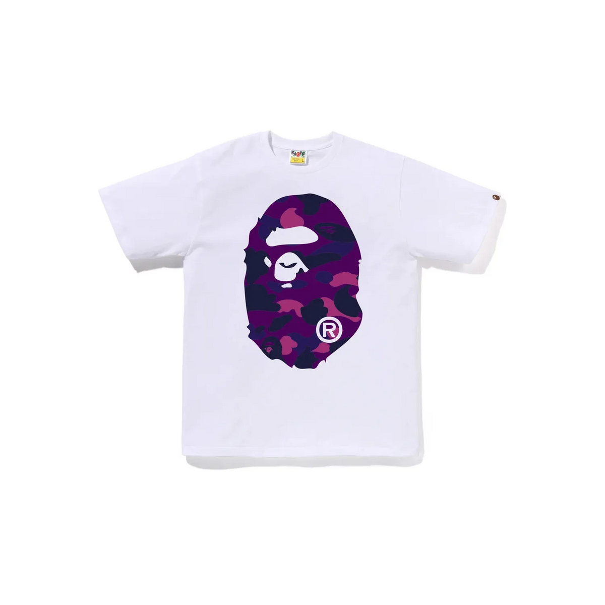 BAPE Colour Camo Big Ape Head T-Shirt 'White/Purple'
