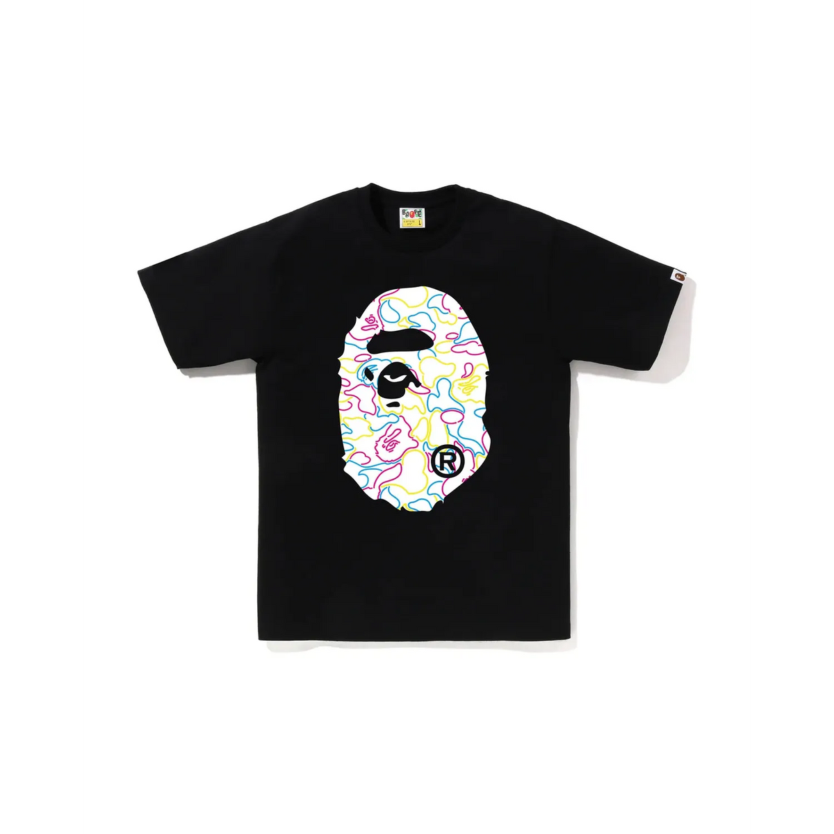 BAPE Camo Big Ape Head T-Shirt 'Black/Neon'