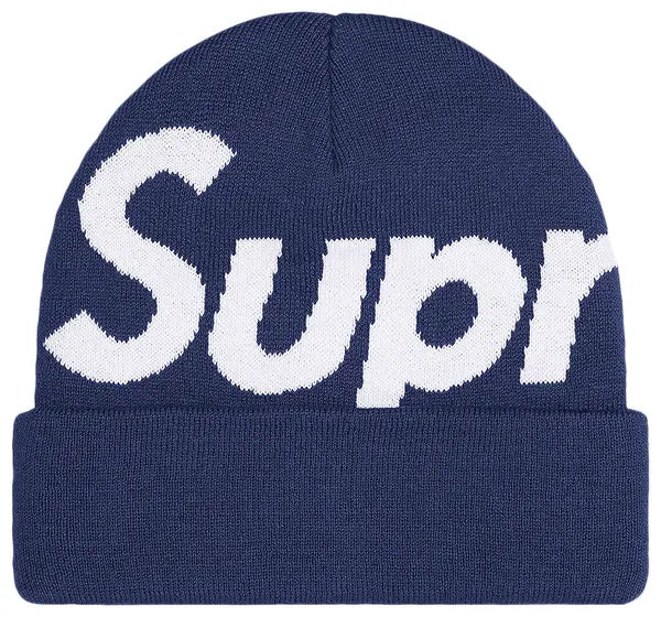 Supreme Big Logo Beanie 'Navy'