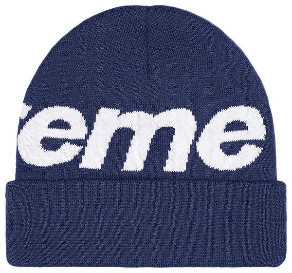 Supreme Big Logo Beanie 'Navy'