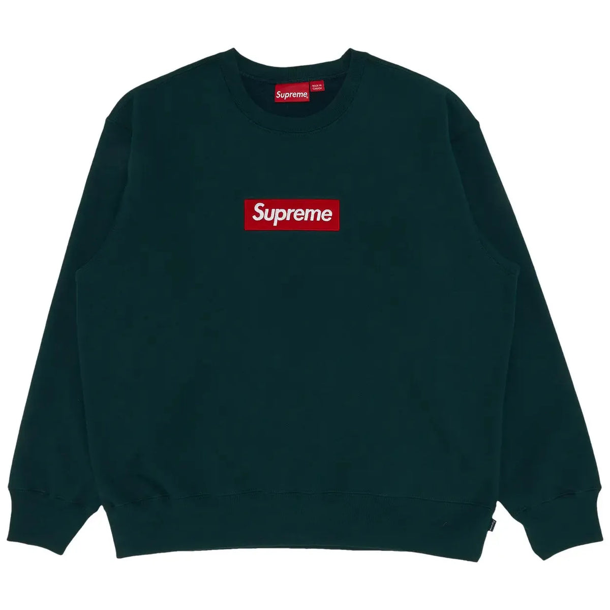 Supreme Box Logo Crewneck 'Dark Pine' (Very Lightly Worn)