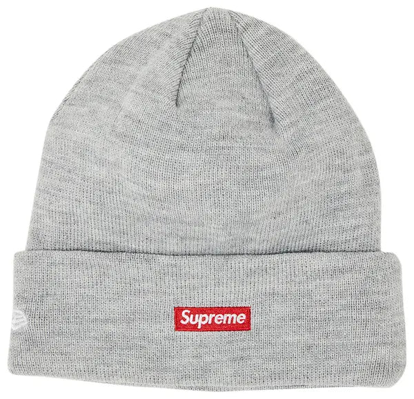 Supreme x New Era S Logo Beanie 'Heather Grey'