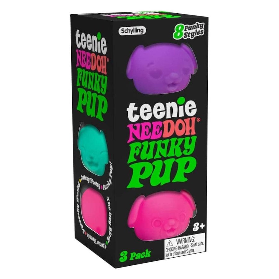 NeeDoh Teenie Funky Pup 3 Pack