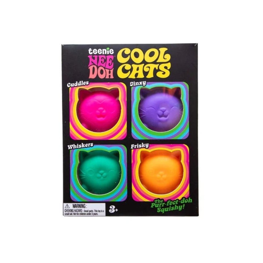 NeeDoh Teenie Cool Cats Multi-Pack (4 pack)