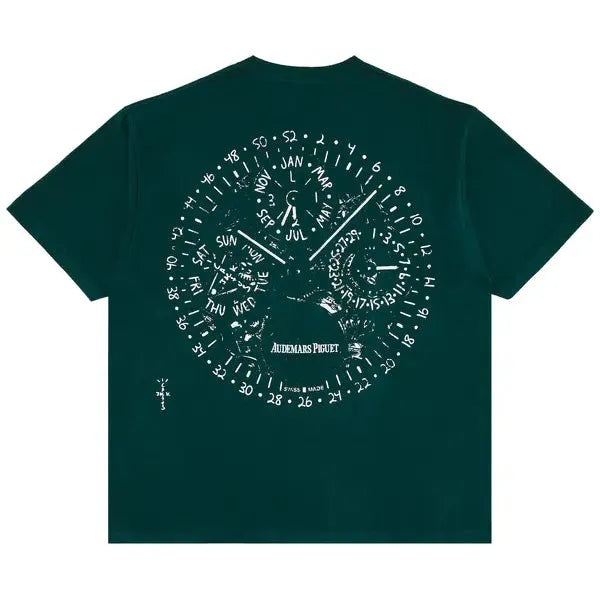 Travis Scott x Audemars Piguet Watch Face Tee 'Green'
