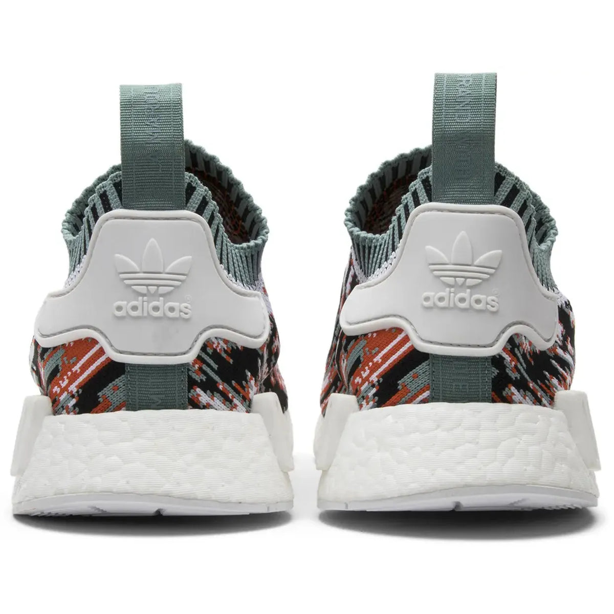 Sneakerstuff x Adidas NMD_R1 Primeknit 'Datamosh Green/Red' (Lighlty Used)