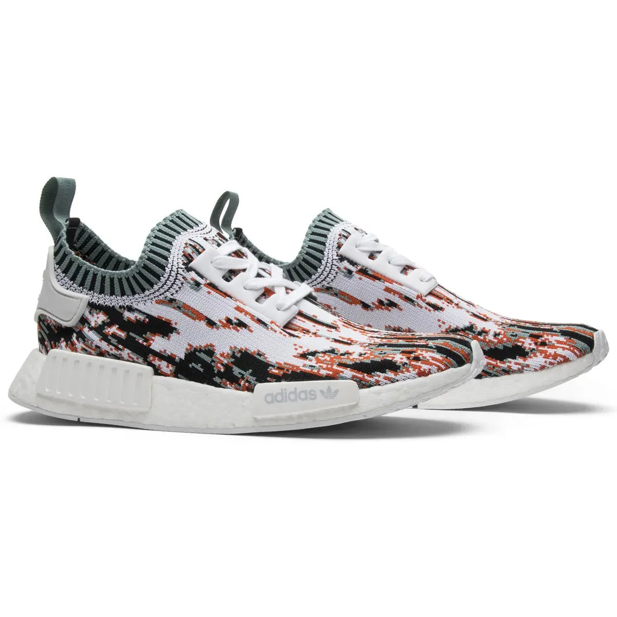 Sneakerstuff x Adidas NMD_R1 Primeknit 'Datamosh Green/Red' (Lighlty Used)