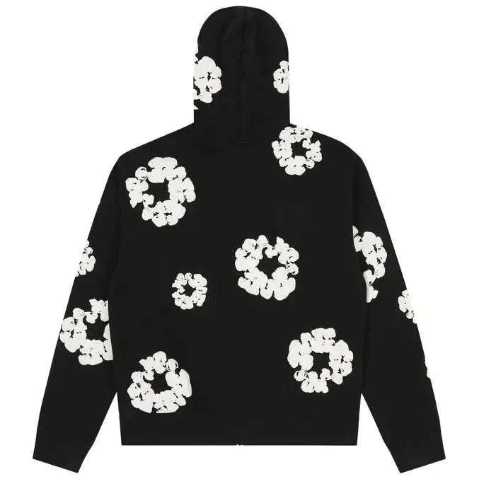 Denim Tears Cotton Wreath Zip Hoodie 'Black'