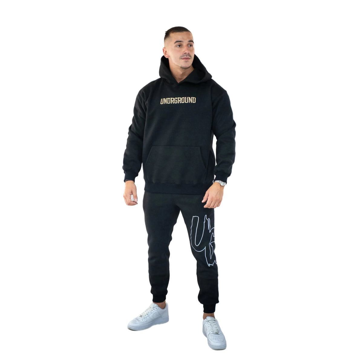 Undrground Moving In Silence Hoodie 'Black Tan'