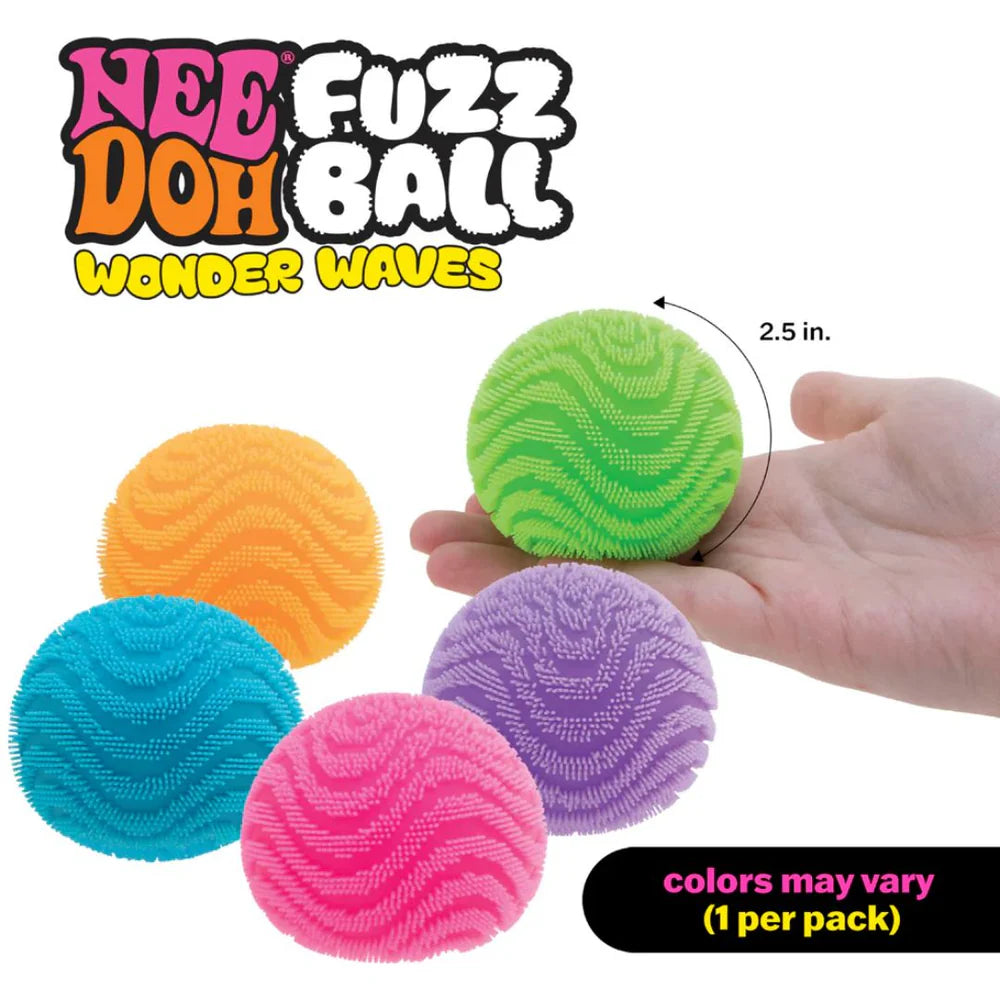 Needoh Wonder Waves Fuzz Ball (Random Colour)