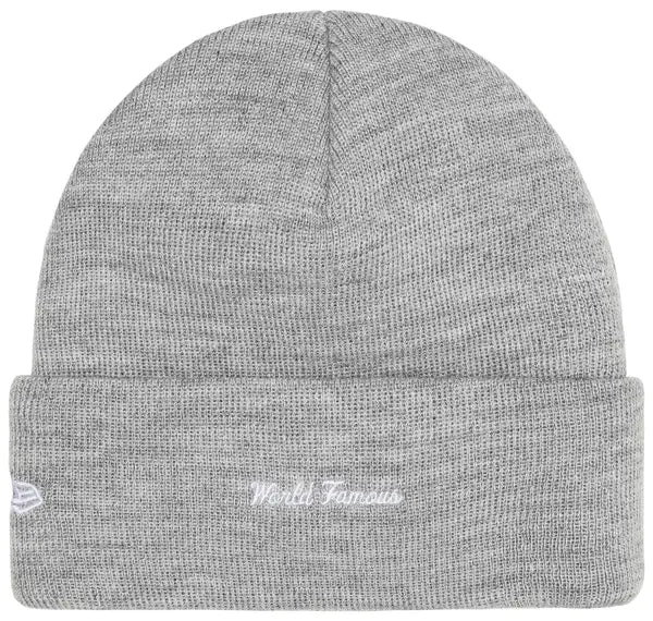 Supreme New Era Box Logo Beanie 'Heather Grey'