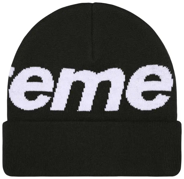 Supreme Big Logo Beanie 'Black'