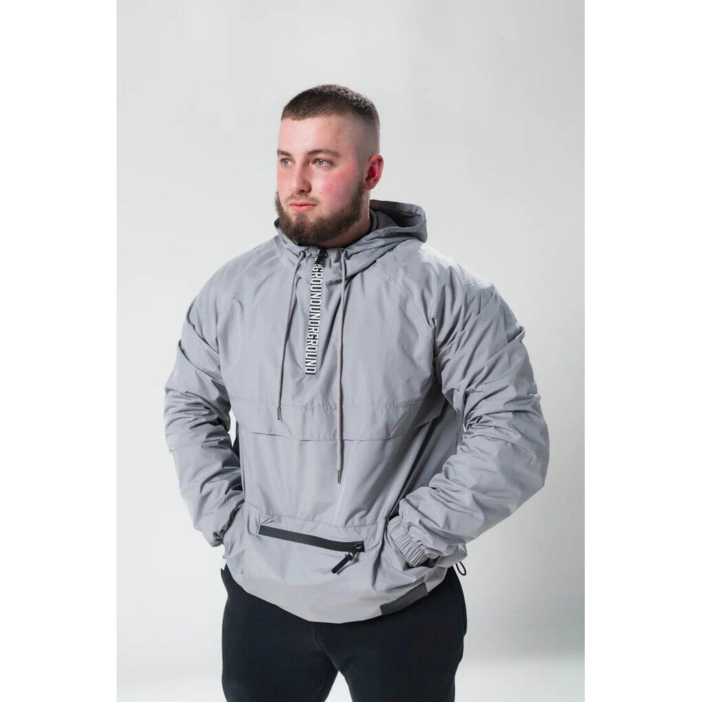 Undrground Half Zip Windbreaker 'Cadet Grey'