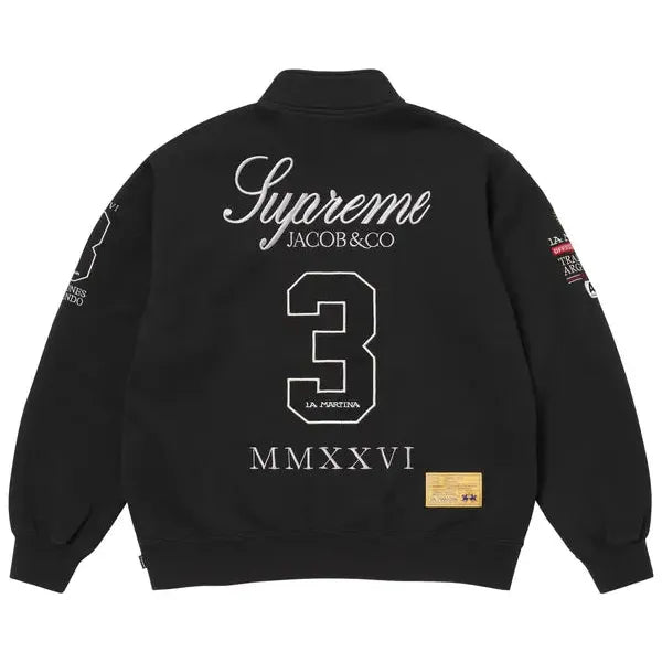 Supreme x La Martina x Jacob & Co Zip Up Sweatshirt 'Black'
