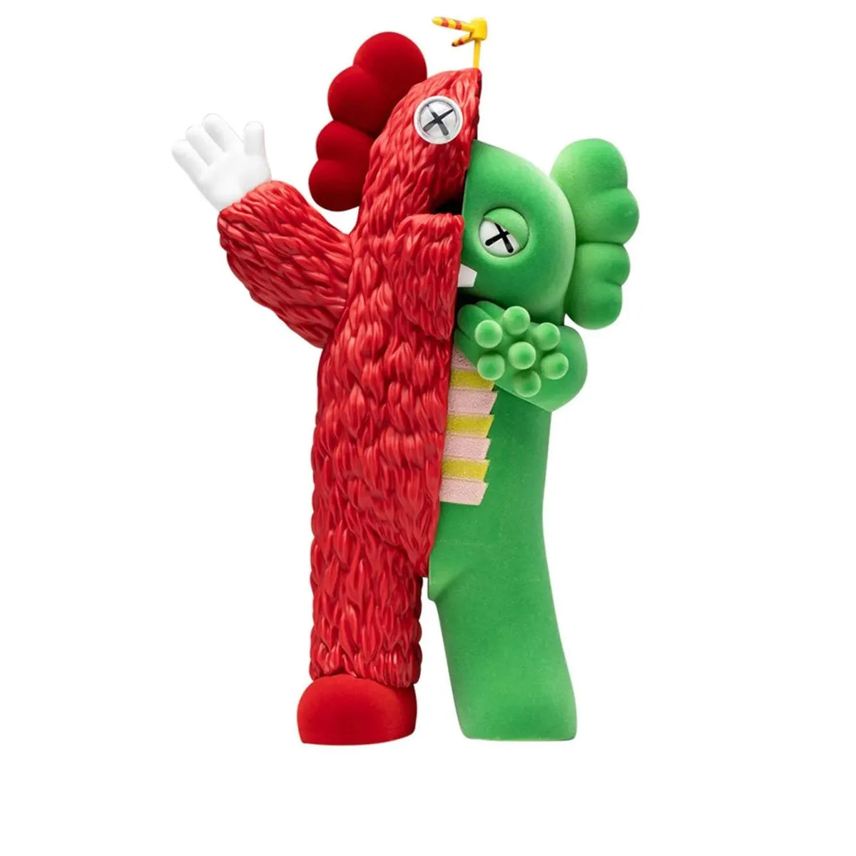 KAWS KACHAMUKKU Vinyl Figure Green/Red