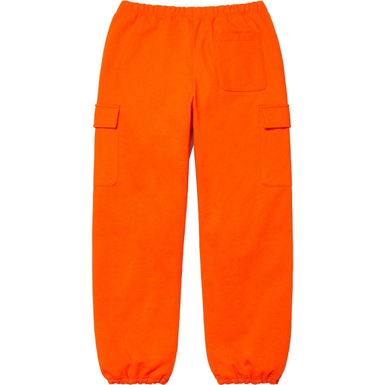 Supreme Small Box Logo Cargo Sweatpants 'Orange'