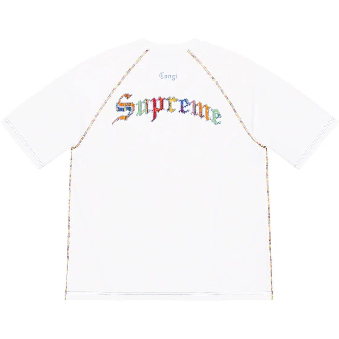 Supreme COOGI RAGLAN S/S TOP (White) | Waves Never Die | Supreme | T-Shirt