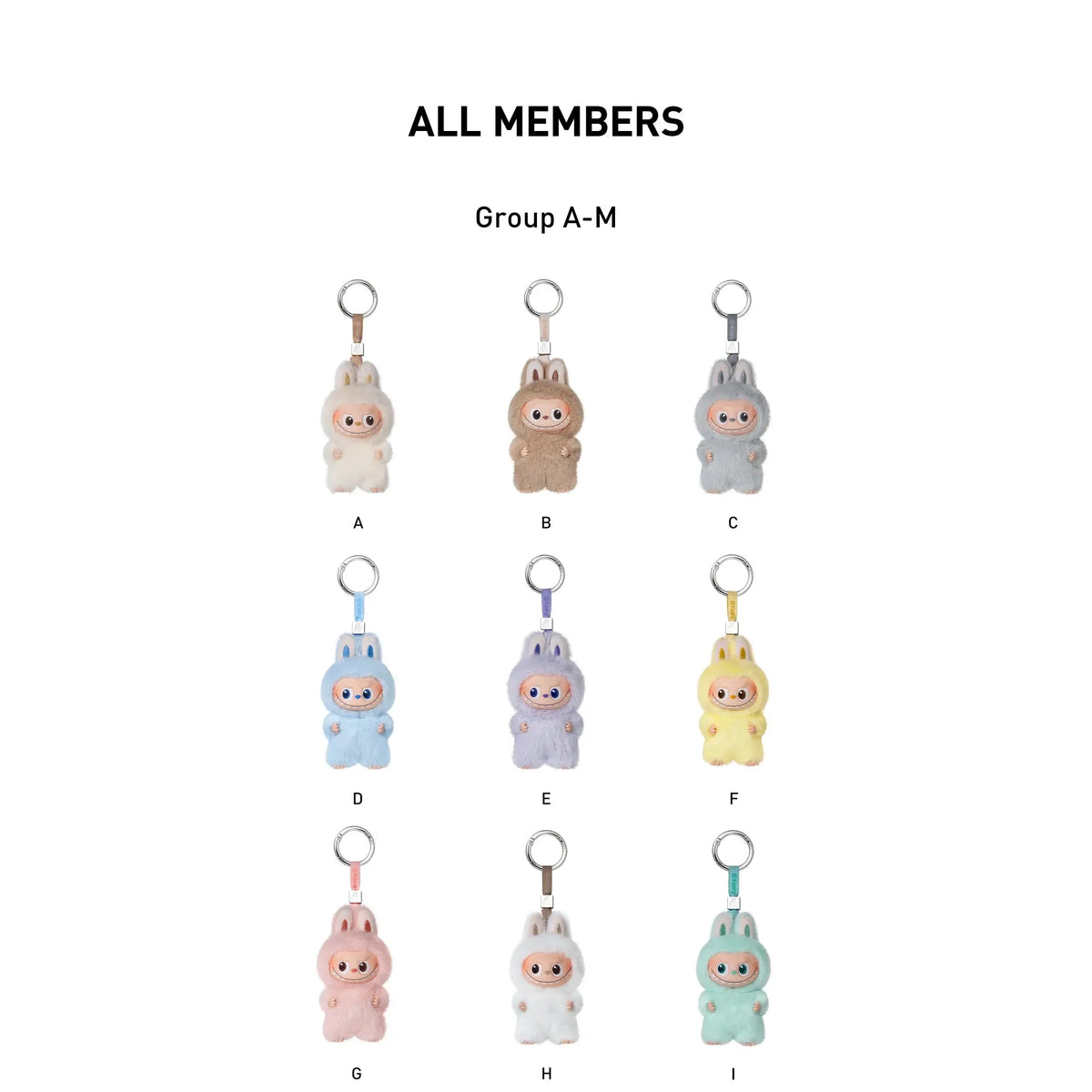 Popmart THE MONSTERS Pin for Love Series-Vinyl Plush Pendant Blind Box (A-M) Whole BOX x 14