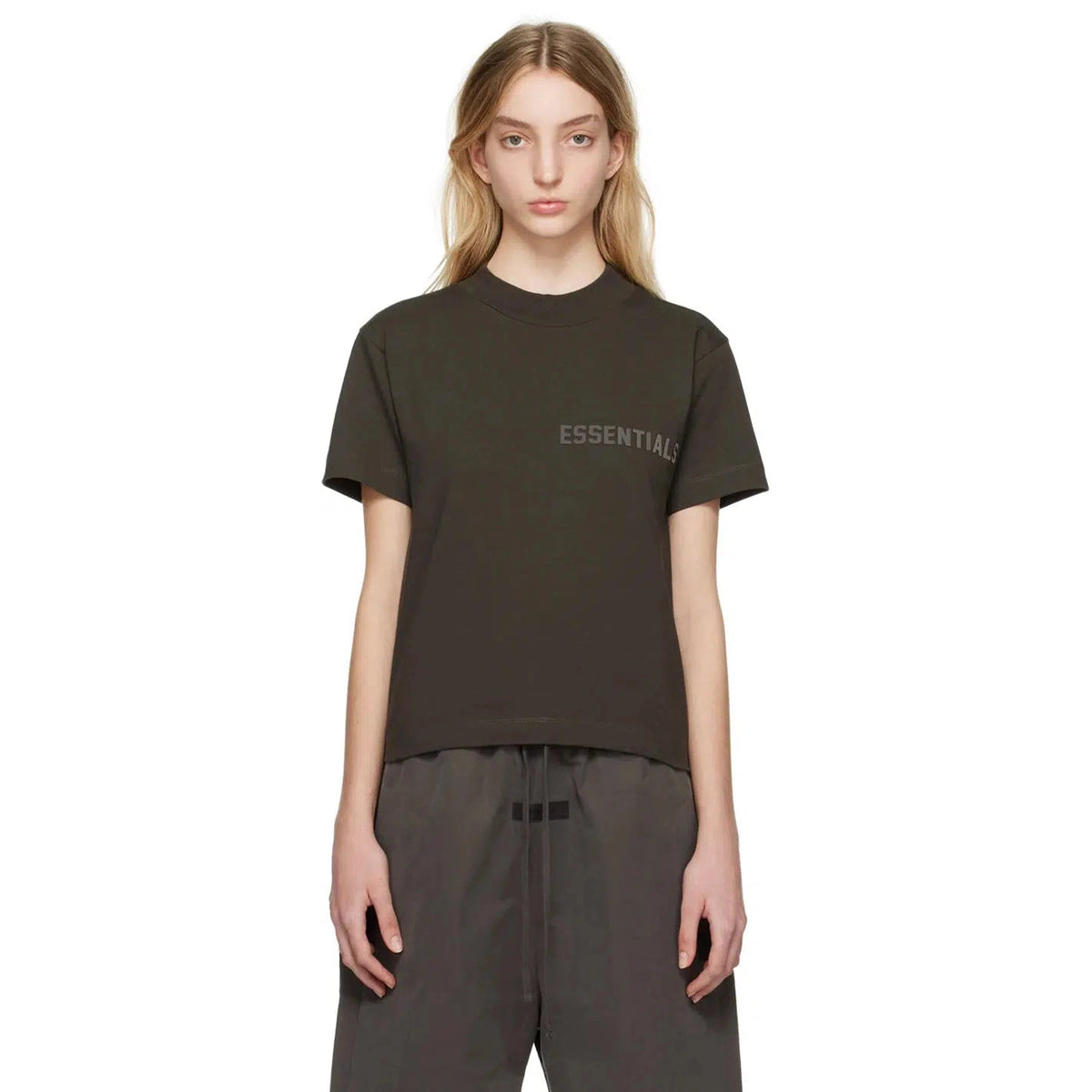 Fear Of God Essentials &#39;Off Black&#39; T-Shirt W | Waves Never Die | Fear of God | Clothing