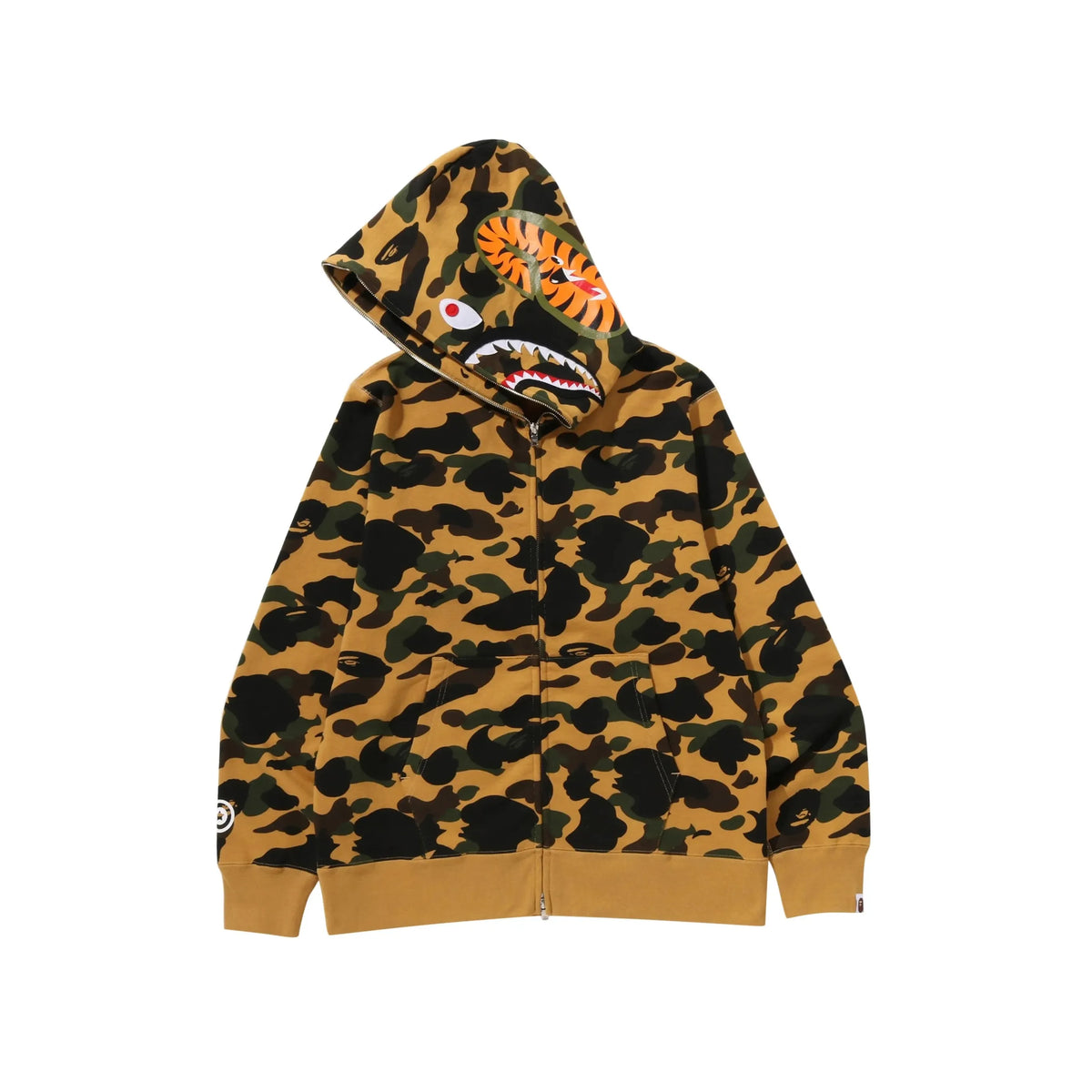 BAPE Color Camo Shark Full Zip Hoodie 'Yellow'