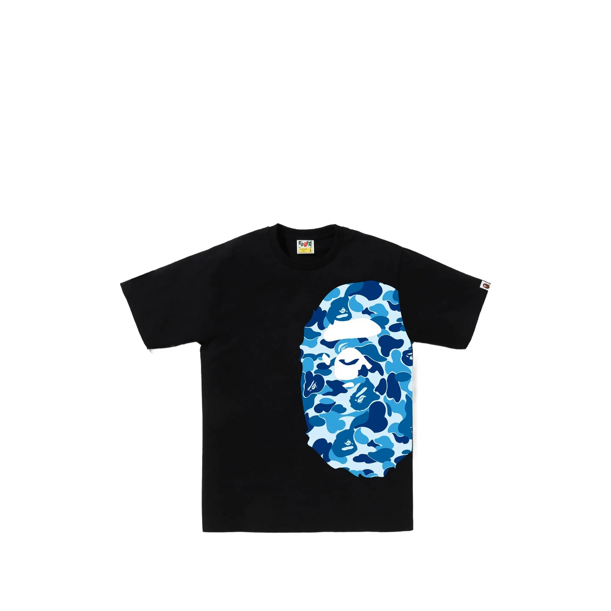 BAPE ABC Camo Side Big Ape Head T-Shirt 'Black/Blue'