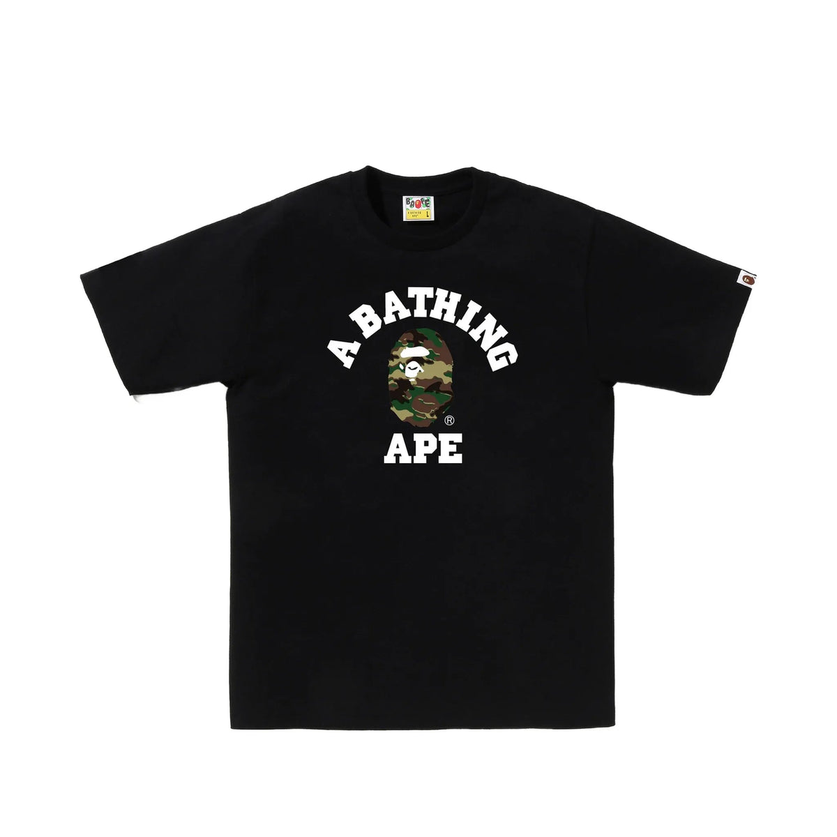 BAPE 1st College T-Shirt 'Black/Camo'