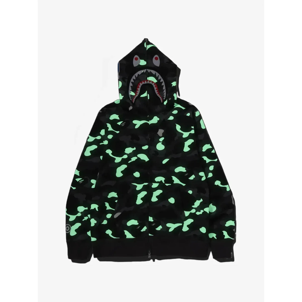 BAPE Space Camo Shark WGM Full-Zip Hoodie 'Black'