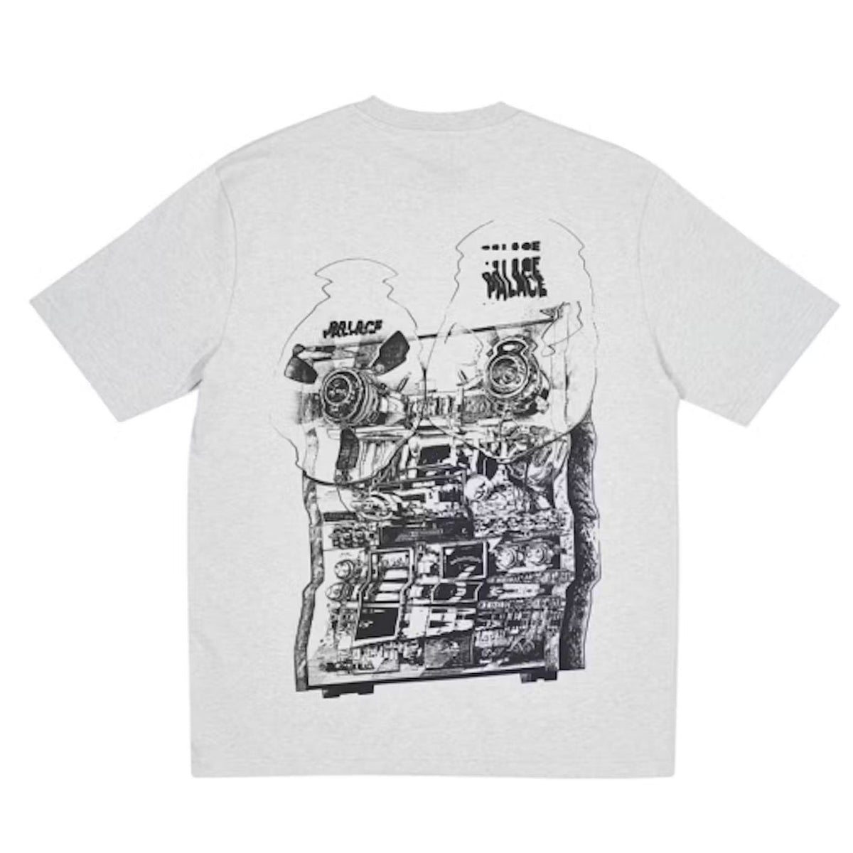 Palace Tri-Wobble T-Shirt (Grey Marl) | Waves Never Die | Palace | Clothing