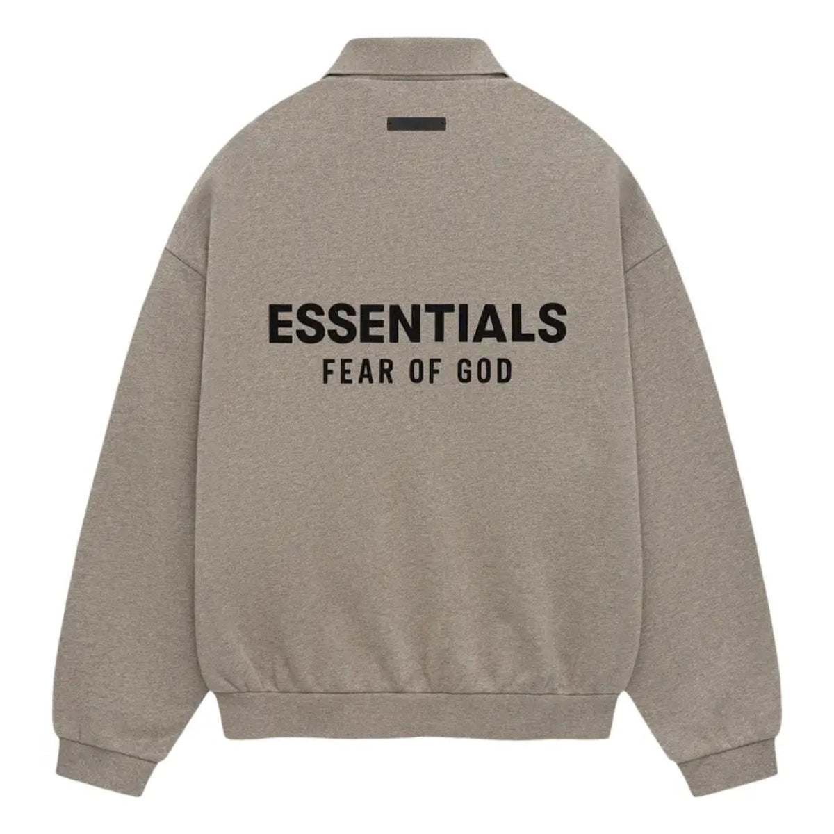 Fear Of God Essentials Holiday 24 Fleece L/S Polo 'Dark Heather Grey'