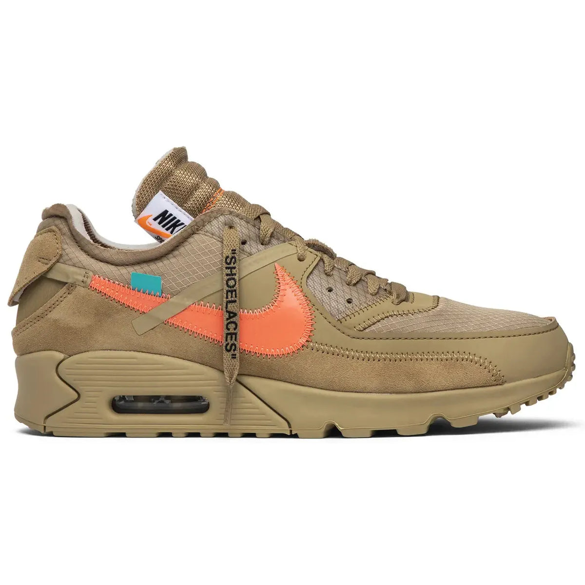 Off-White x Nike Air Max 90 'Desert Ore' (Lightly Worn & No Box)