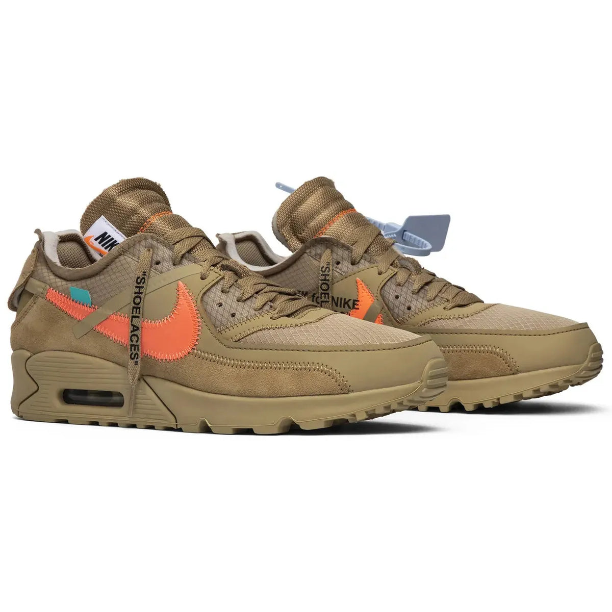 Off-White x Nike Air Max 90 'Desert Ore' (Lightly Worn & No Box)