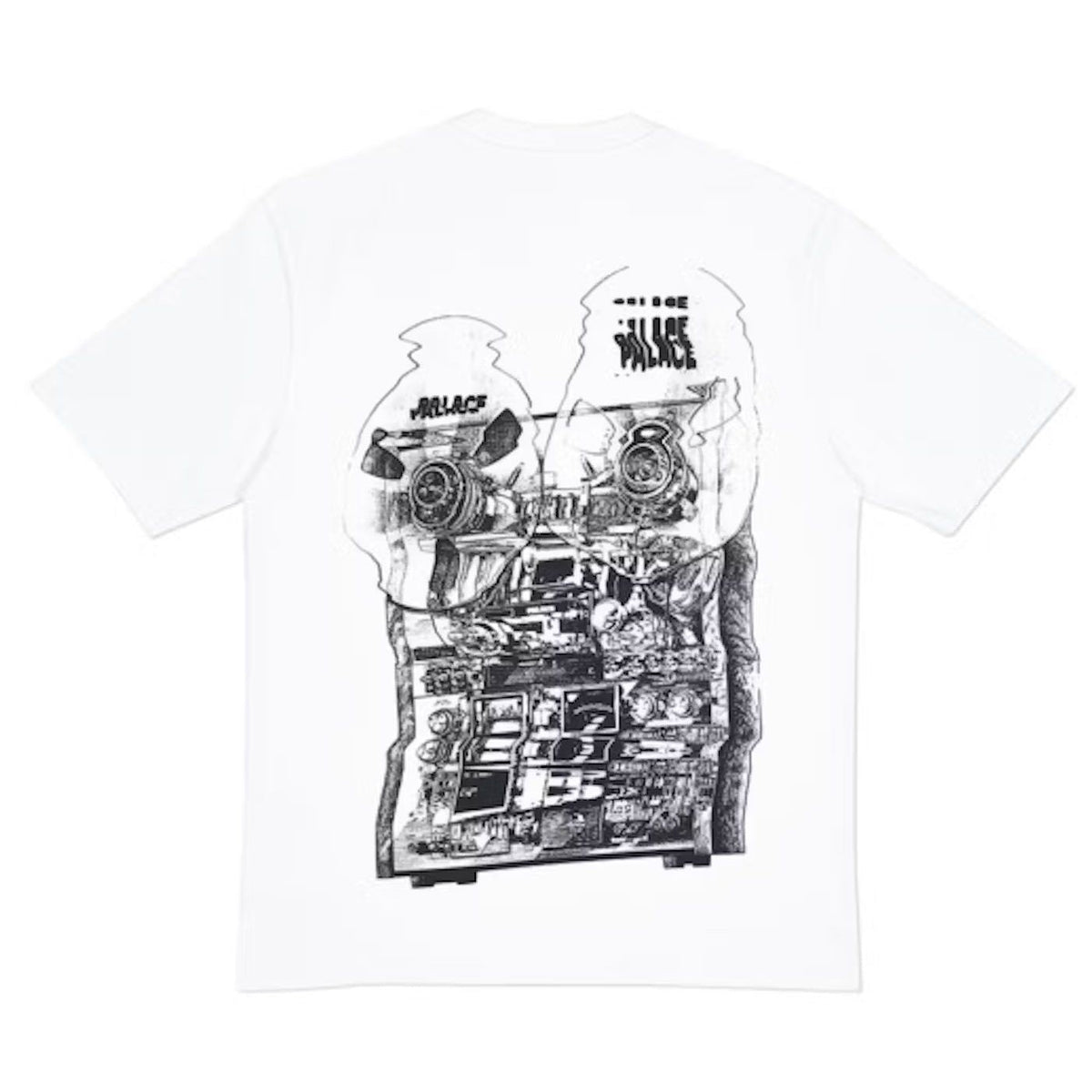 Palace Tri-Wobble T-Shirt (White) | Waves Never Die | Palace | Clothing