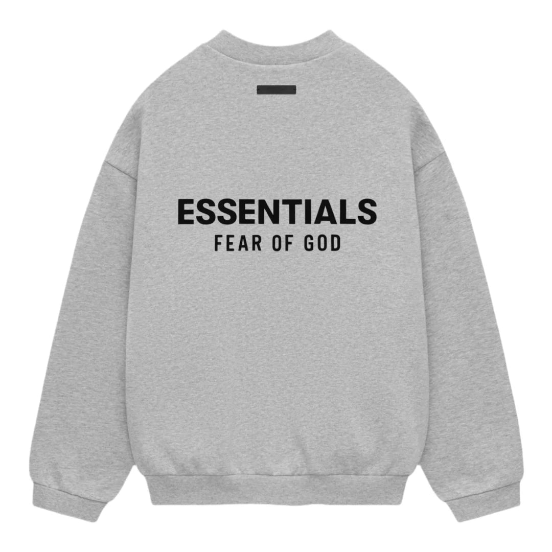 Fear Of God Essentials Holiday 24 Fleece Crewneck 'Light Heather Grey'