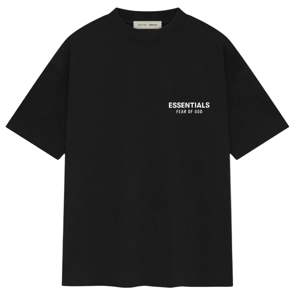 Fear Of God Essentials SS25 T-Shirt 'Jet Black/White Logo'