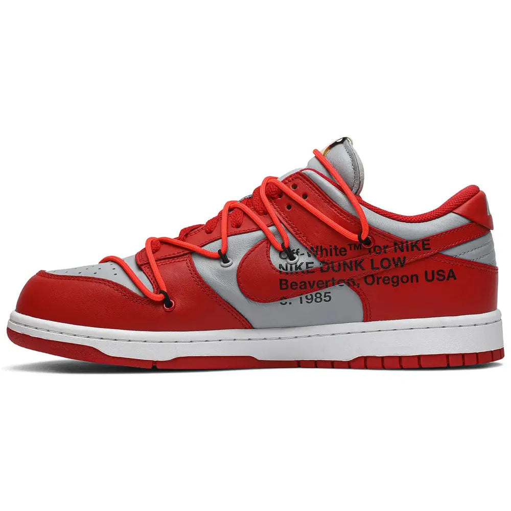 Off-White x Nike Dunk Low 'University Red' (Lightly Worn)