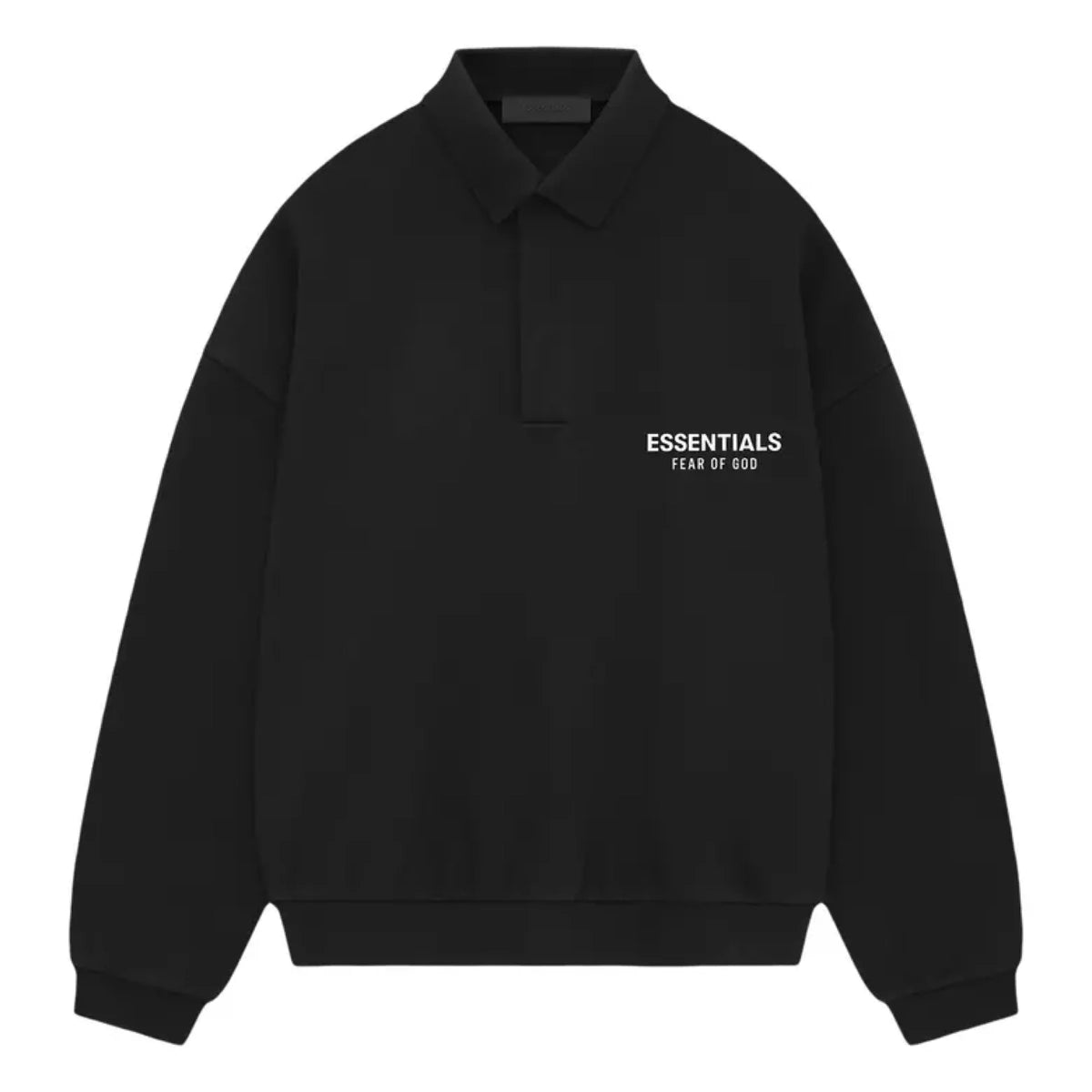 Fear Of God Essentials Holiday 24 Fleece L/S Polo 'Black'