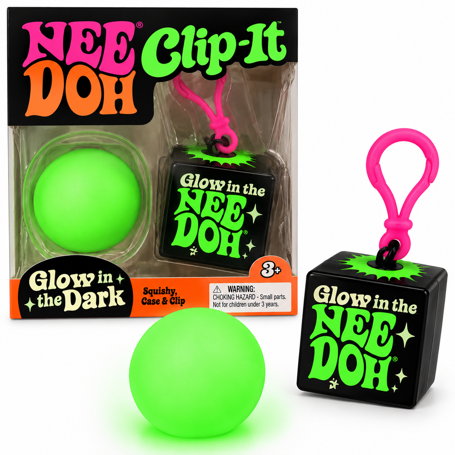 NeeDoh Clip it Glow in the Dark x 1