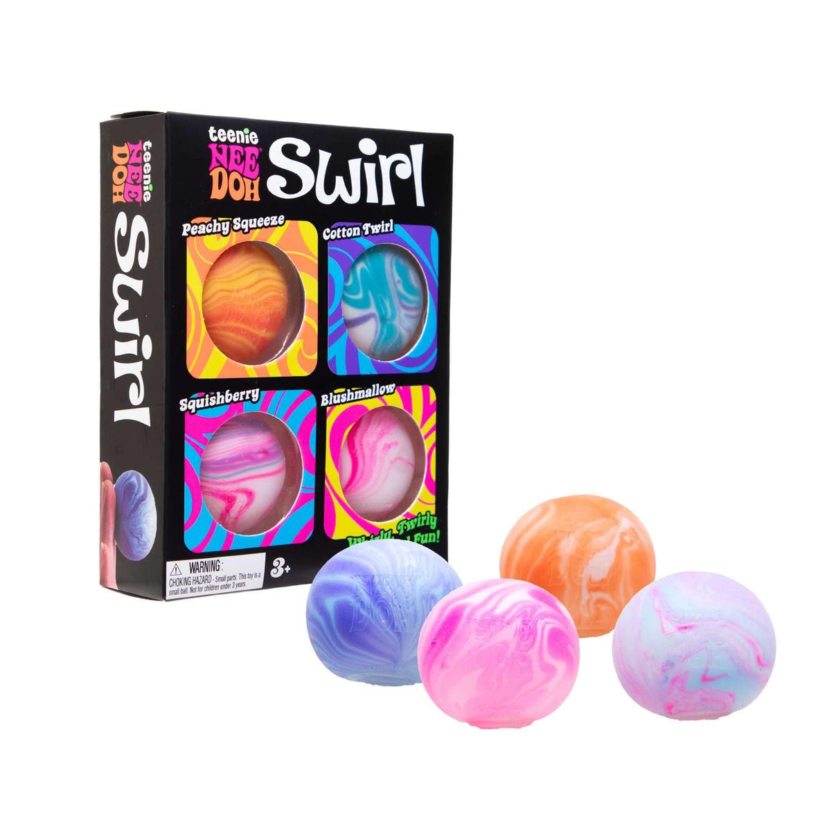 NeeDoh - Teenie Swirl NeeDoh Squishy Toy 4-Pack