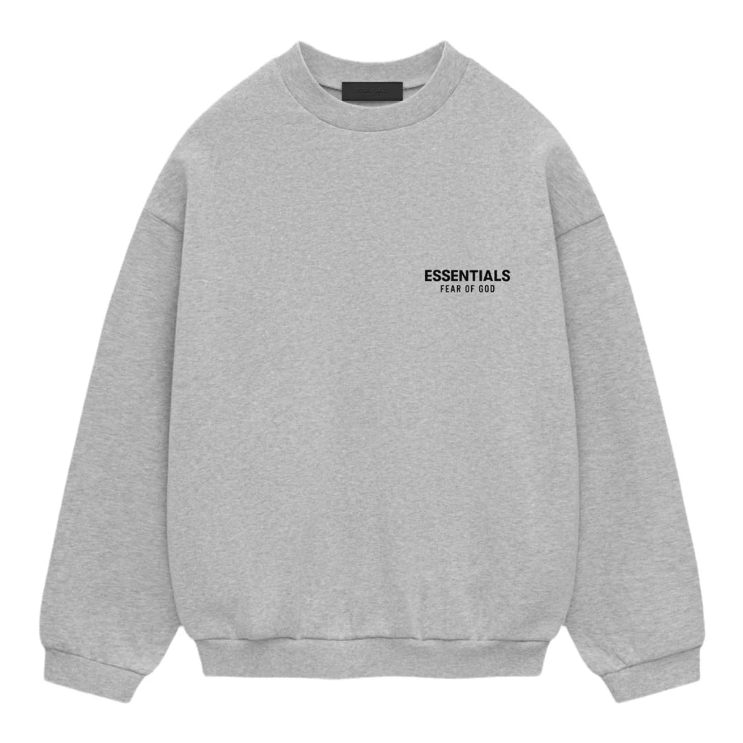 Fear Of God Essentials Holiday 24 Fleece Crewneck 'Light Heather Grey'