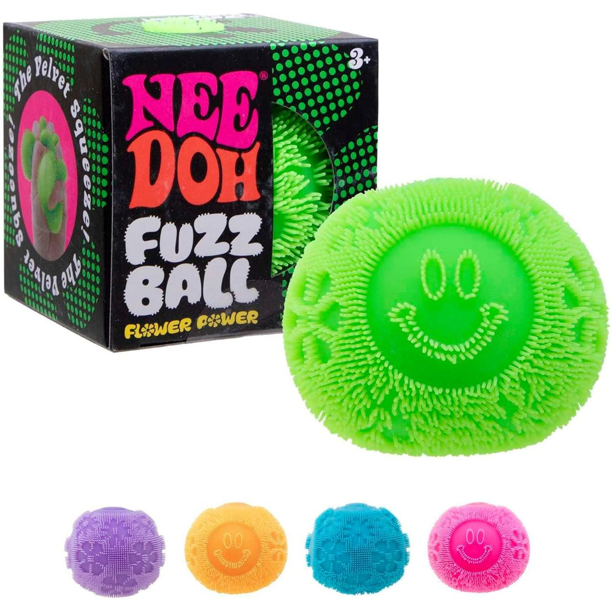 NeeDoh Fuzz Ball Flower Power x 1 (Random Colour)
