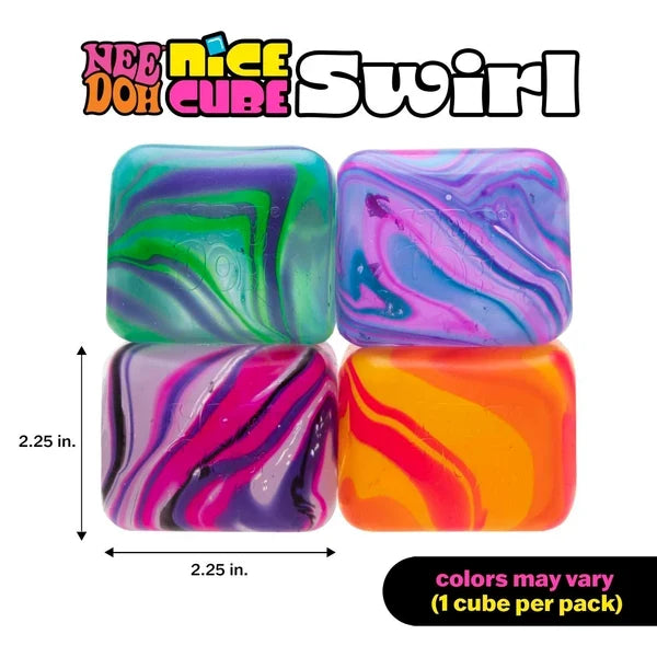 Schylling NeeDoh Nice Cube Swirl x1 (Random Colour)