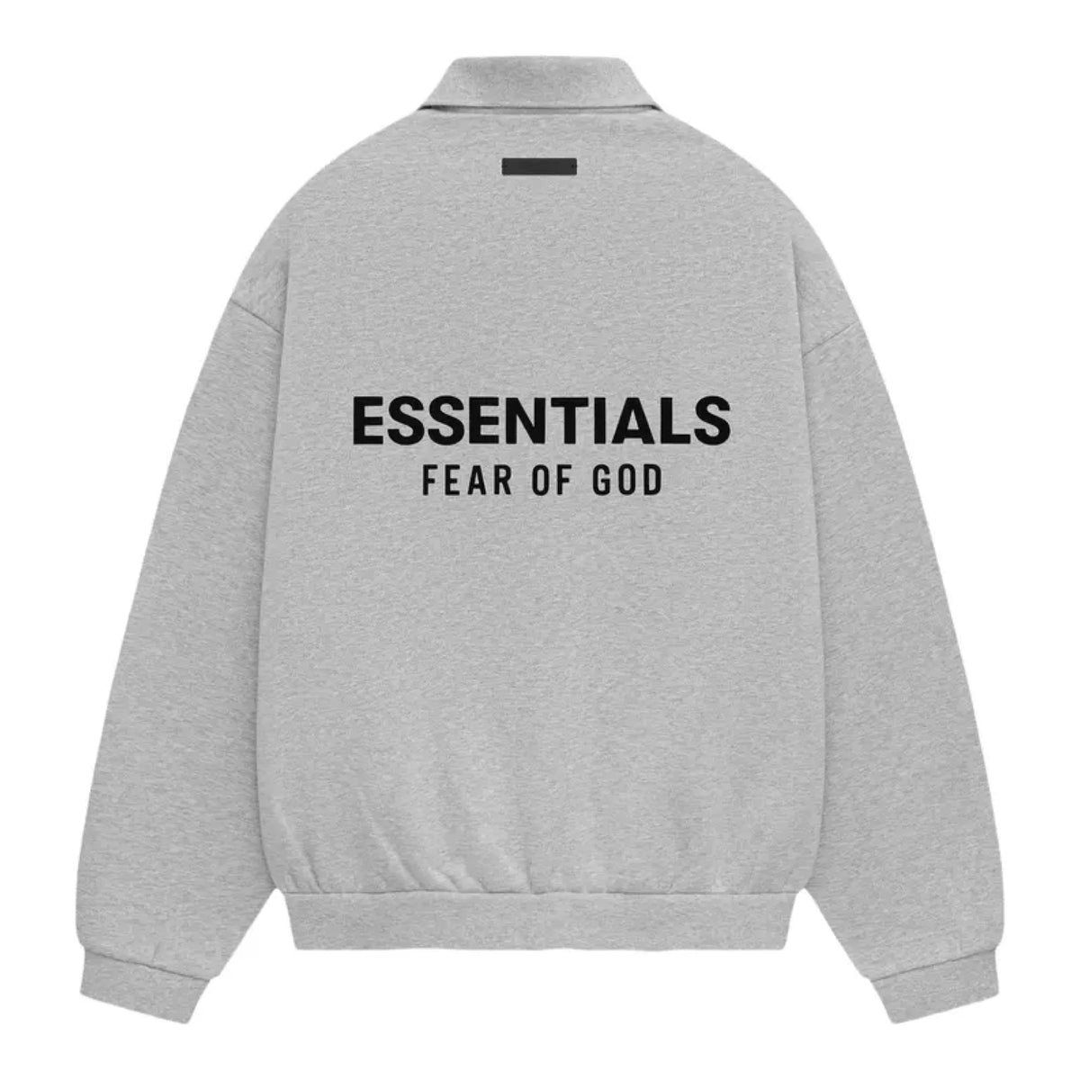 Fear Of God Essentials Holiday 24 Fleece L/S Polo 'Light Heather Grey'