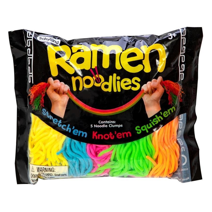 Schylling Teenie Nee Doh Ramen Noodlies Kids Squishy/Squeeze Toy 15cm Asst 3+
